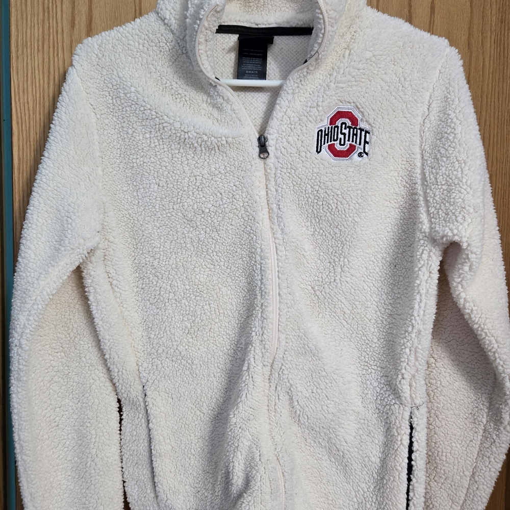 Cozy White Ohio State Jacket